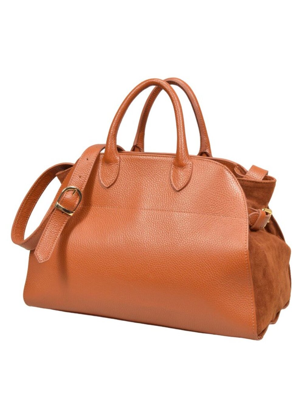 Anna Paola Italian Leather Riva Bruciato Tan Handbag Crossbody